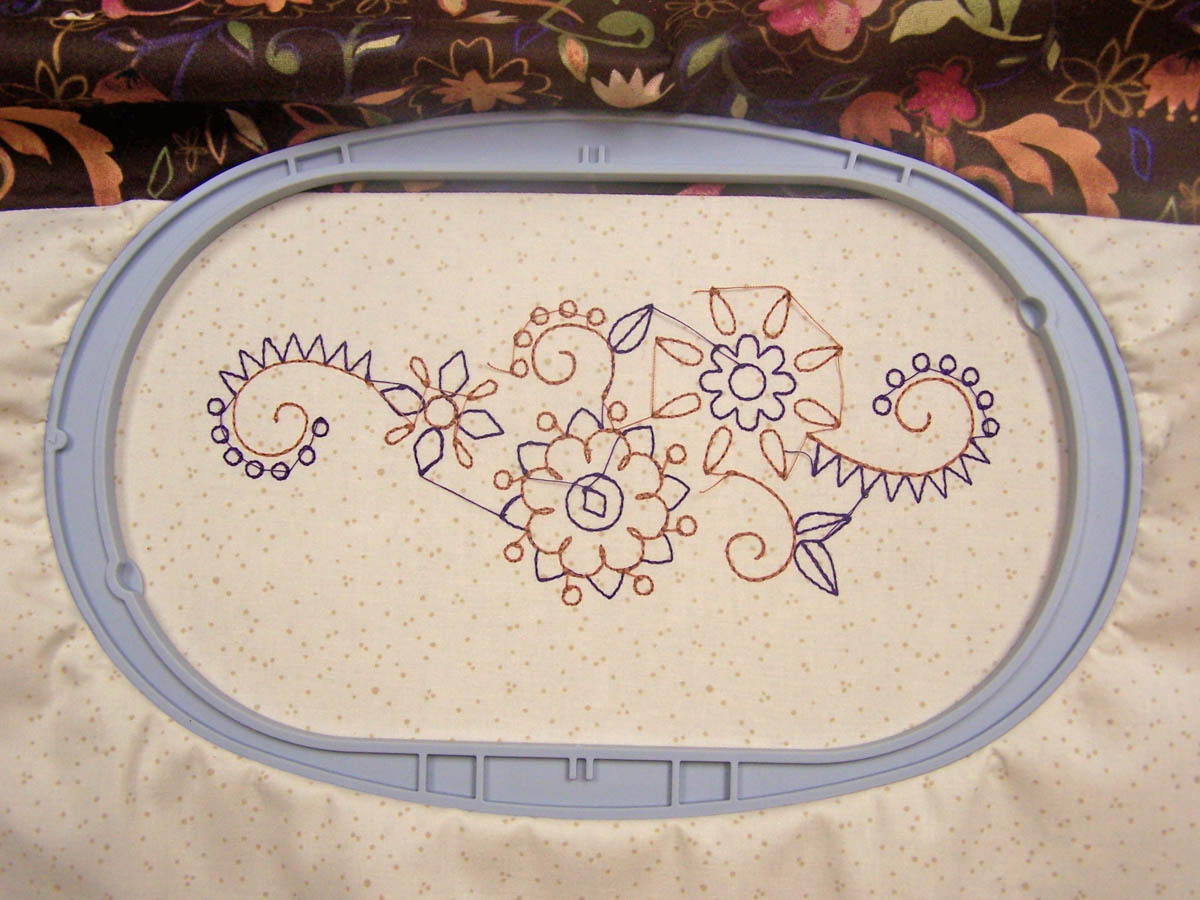 Embroidered Journal Cover_embroider the design