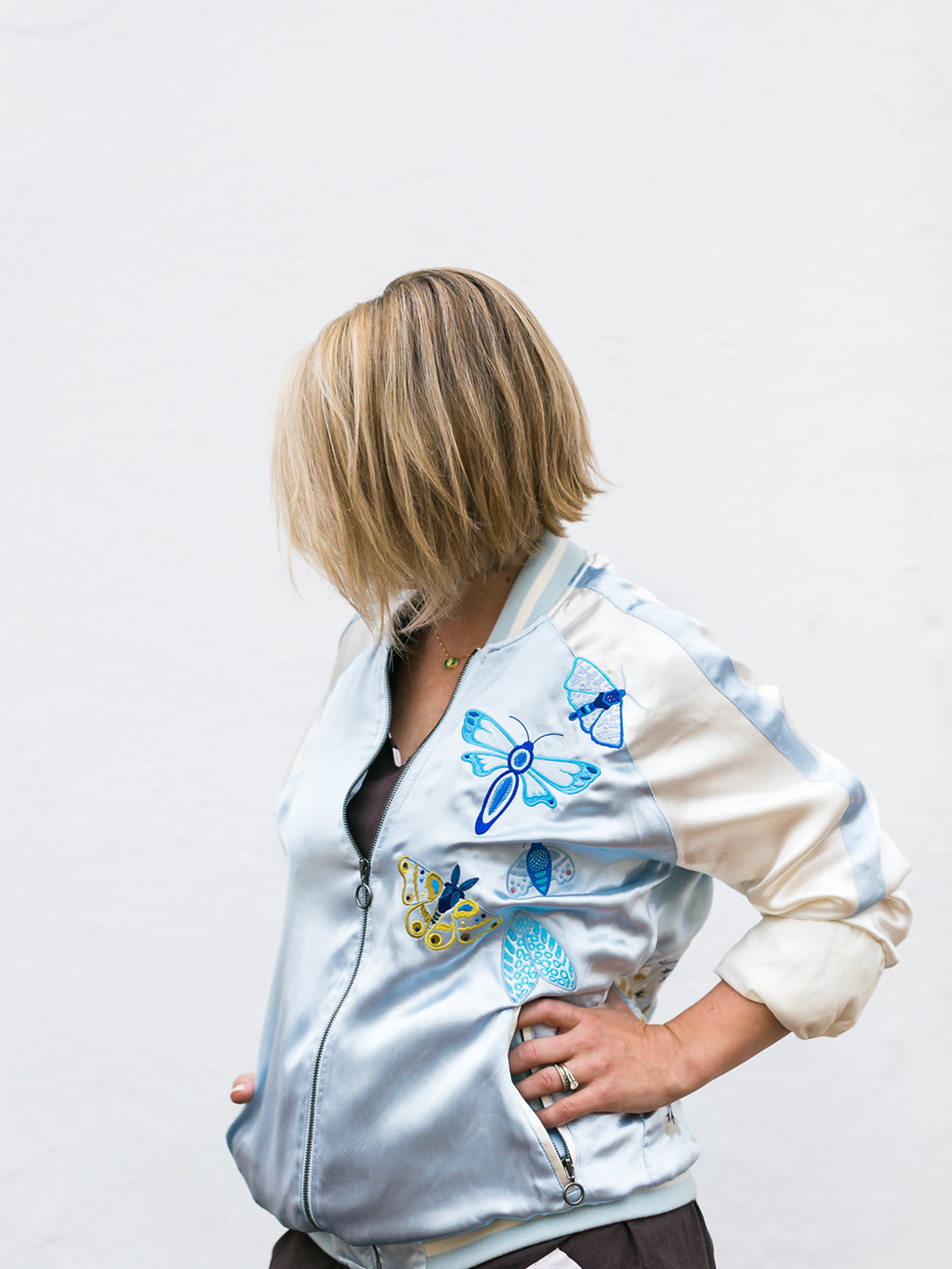 Embroidered Jacket with Alison Glass Exlibris Embroidery Designs