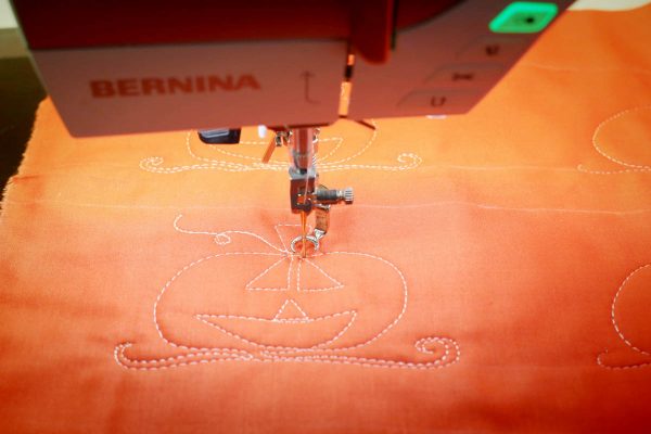 Stitching the swirly vine