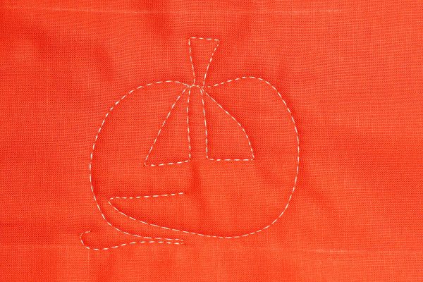 Jack-o-Lantern Free-motion Quilting