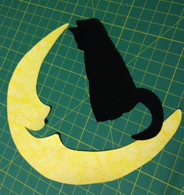 Moon Wall Hanging-cut out the fused pattern pieces