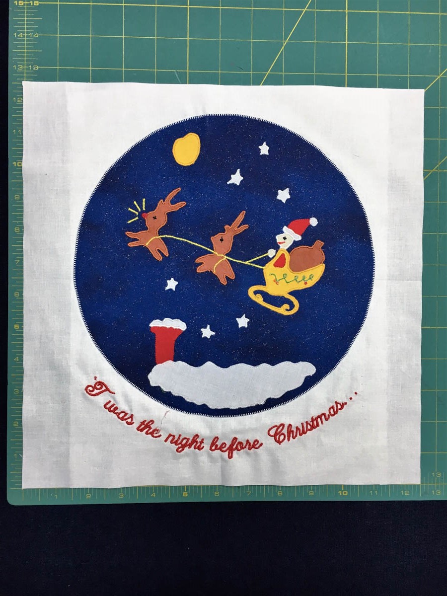 'T Is The Night Before Christmas Quilt Tutorial-trimming