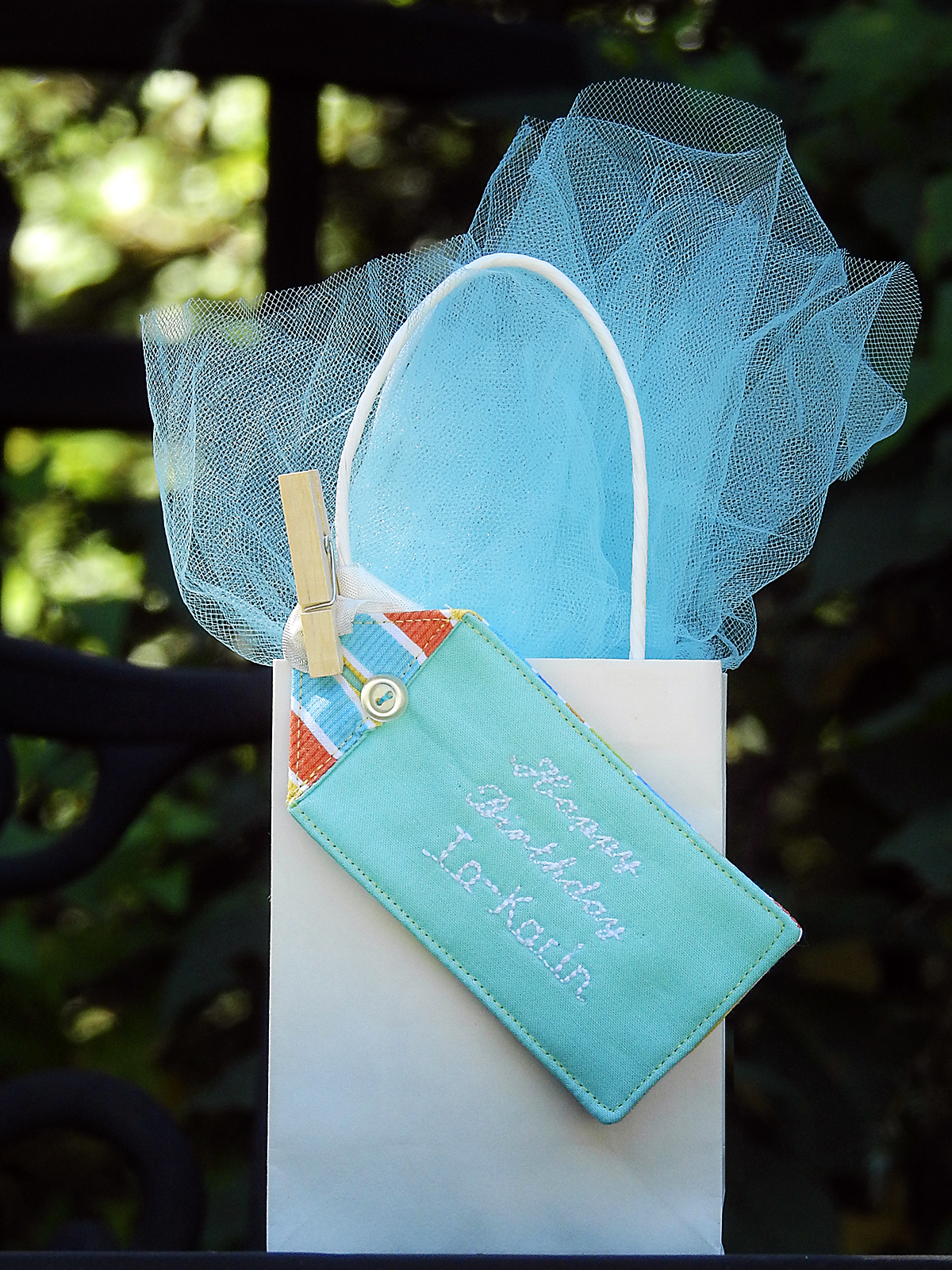 Personalized Fabric Gift Tag