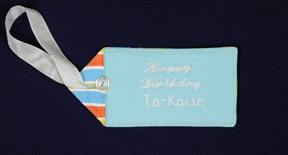Personalized Fabric Gift Tag