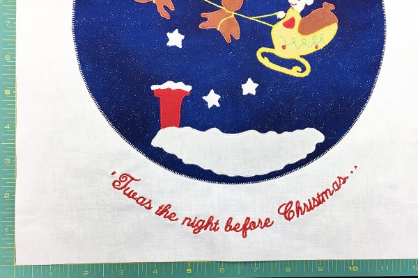 'Twas the night before Christmas quilt tutorial Step 14