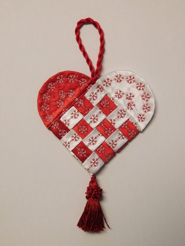 No Sew Ornament Red Heart Ornament Heart Heart Ornament Quilted Heart Valentine Heart Valentine Gift Quilted Ornament
