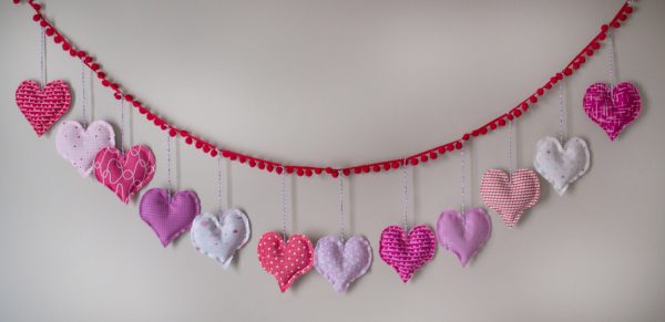 Lavender Sachet Heart Bunting Tutorial