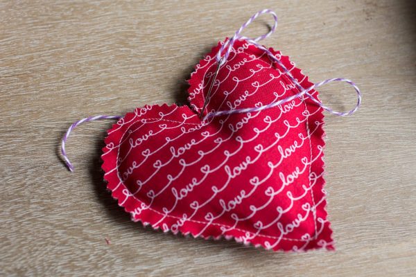 Lavender Sachet Heart Bunting Tutorial Step 7