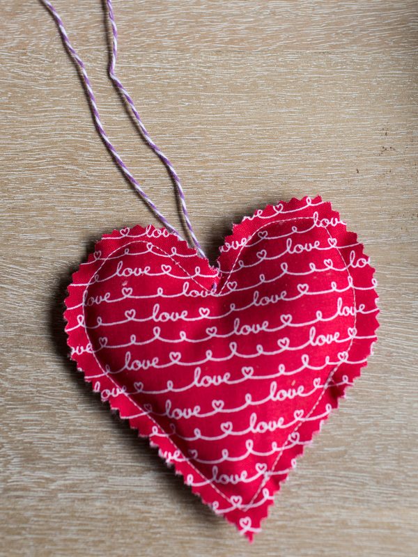 Lavender Sachet Heart Bunting Tutorial Step 7