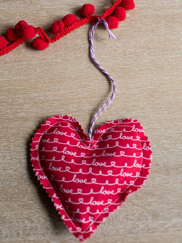 Lavender Sachet Heart Bunting Tutorial Step 8