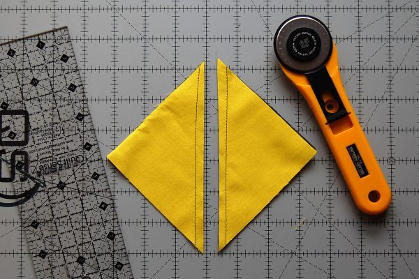 Half square triangle piecing tip