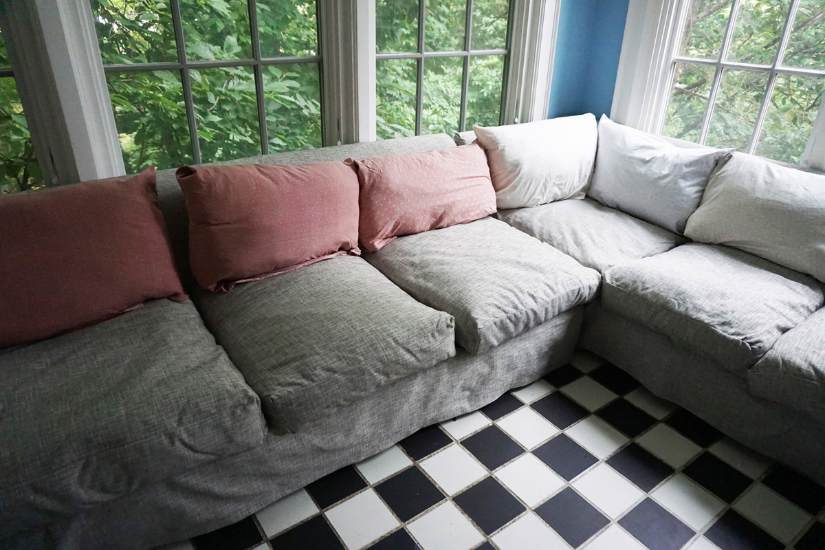 Made My Own Sofa Cushions, No Seams