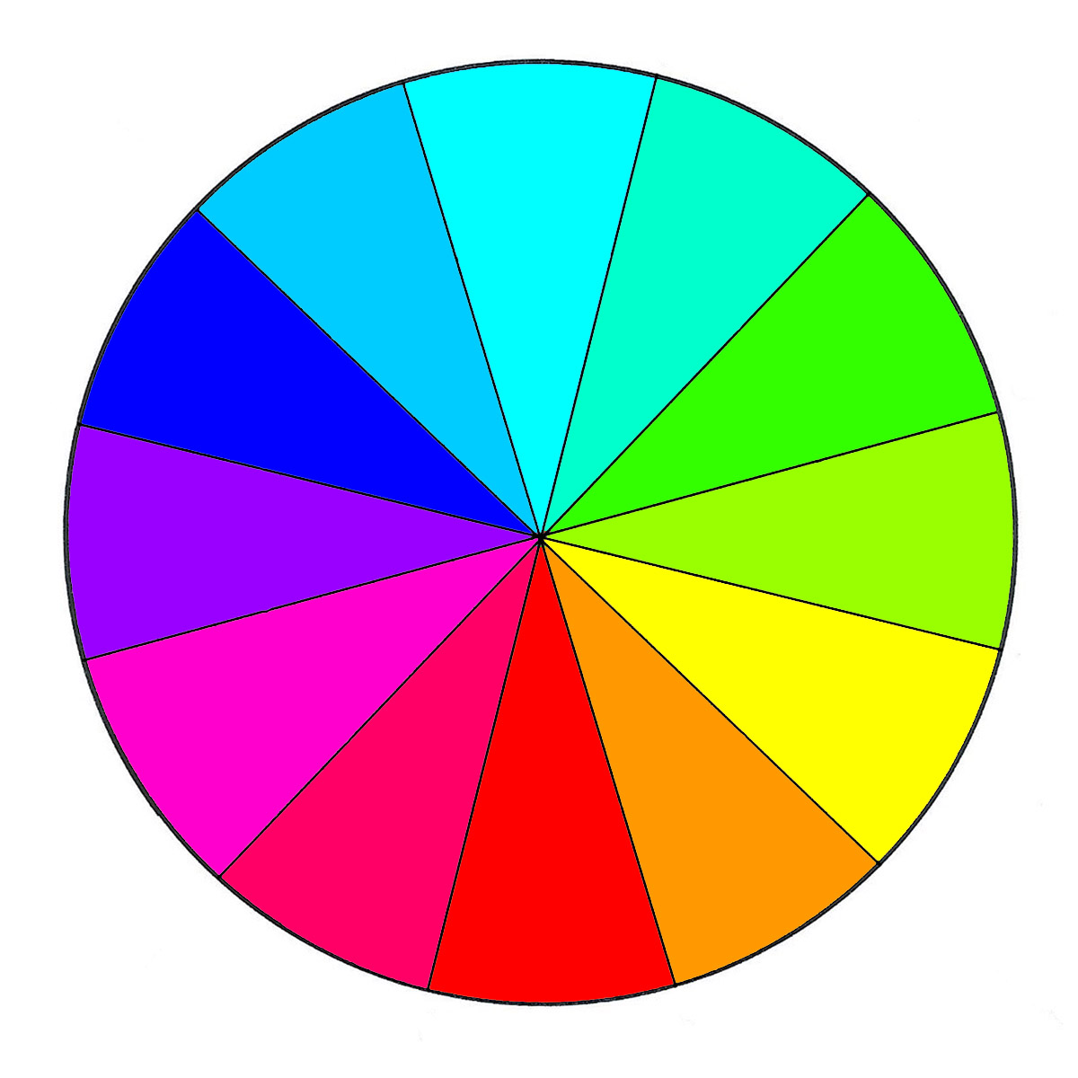 4 primary color wheel