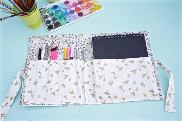 Journal Pen Holder  Pen holder diy, Diy holder, Diy sewing projects