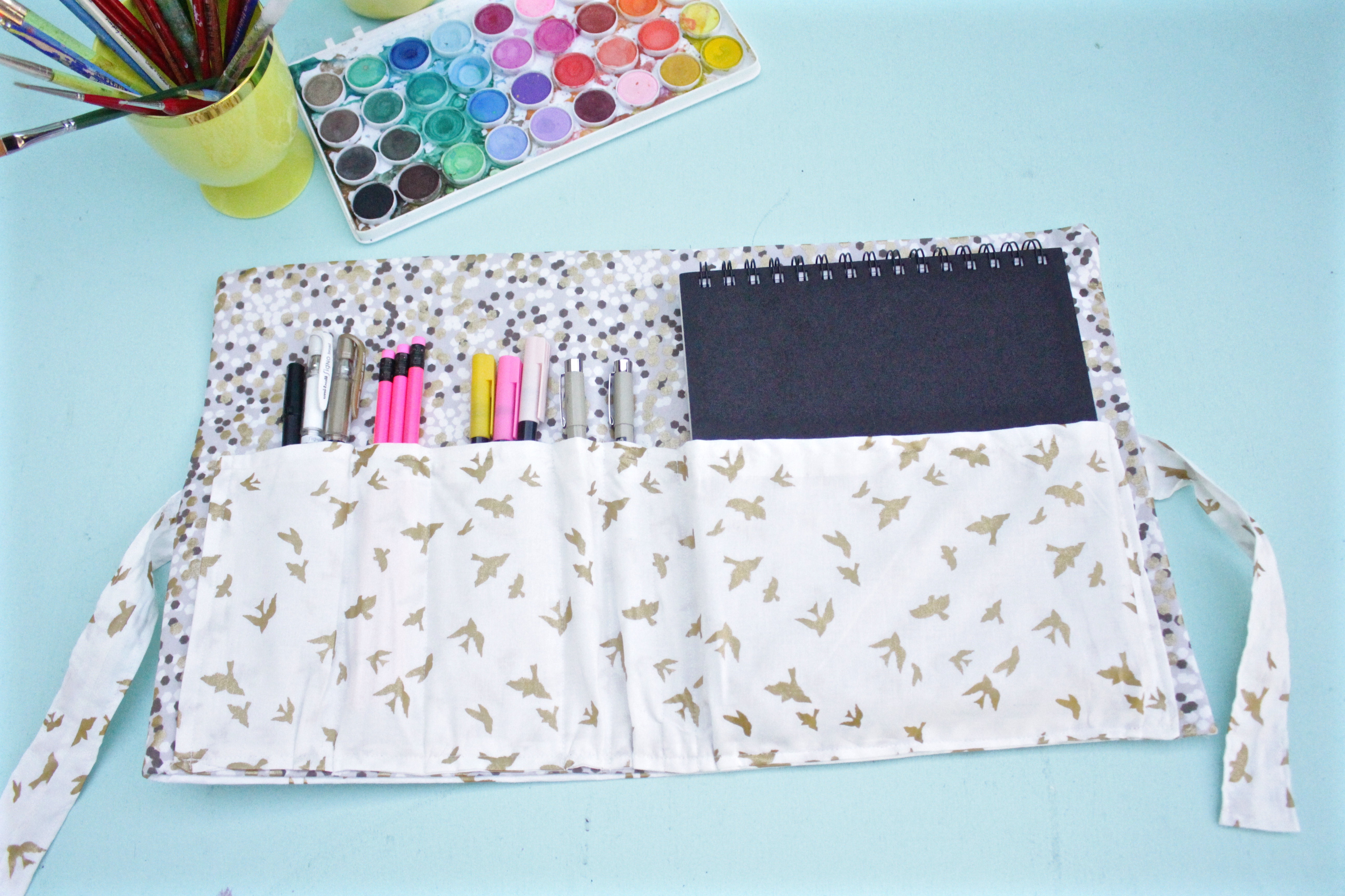 DIY Sketchbook and pen case