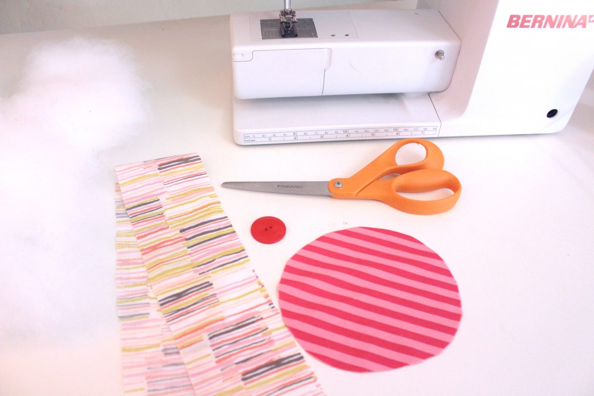 15-minute easy-sew pin cushion materials