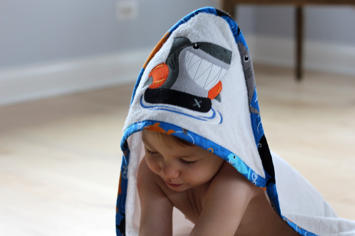 Hooded Baby Towel Tutorial WeAllSew