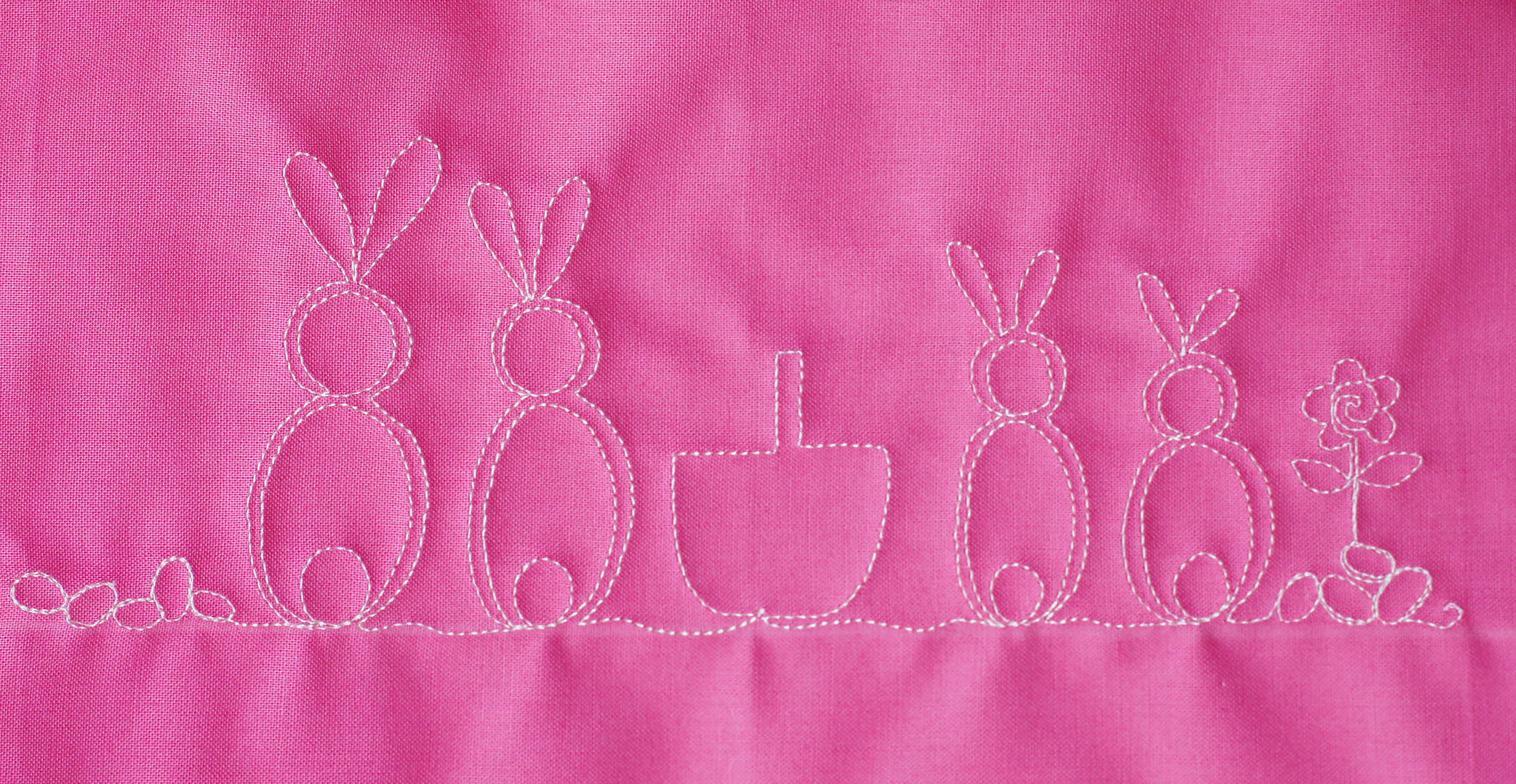 Free-motion quilting bunny tutorial