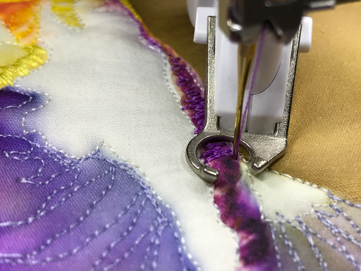 Introduction to Thread Painting-narrow to wide zig zag stitch