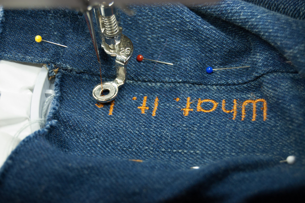 Embroidering the Jeans