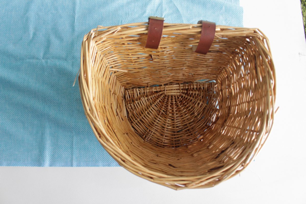 Step one: trace your basket on your fabric