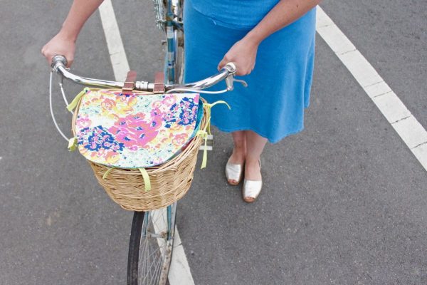 Bike basket liner tutorial