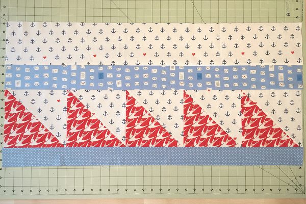 Sea Bird Quilt step 9: press