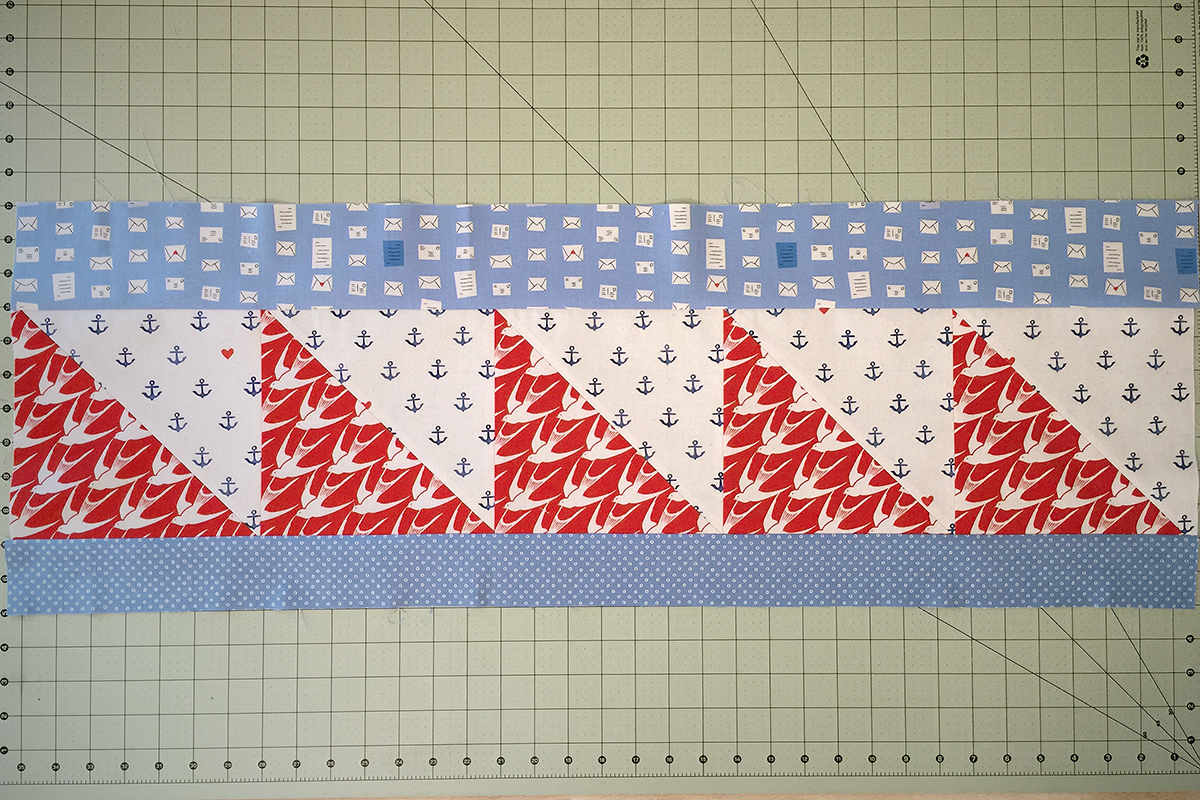 SeaBird Quilt step 8: continued