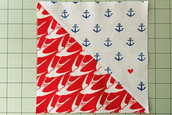 Sea Bird Quilt step 5: trim