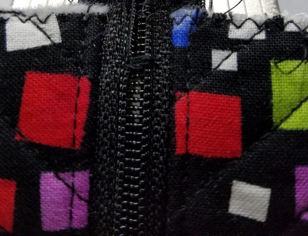 Square in a Square Zipper Bag - Bartack stitched