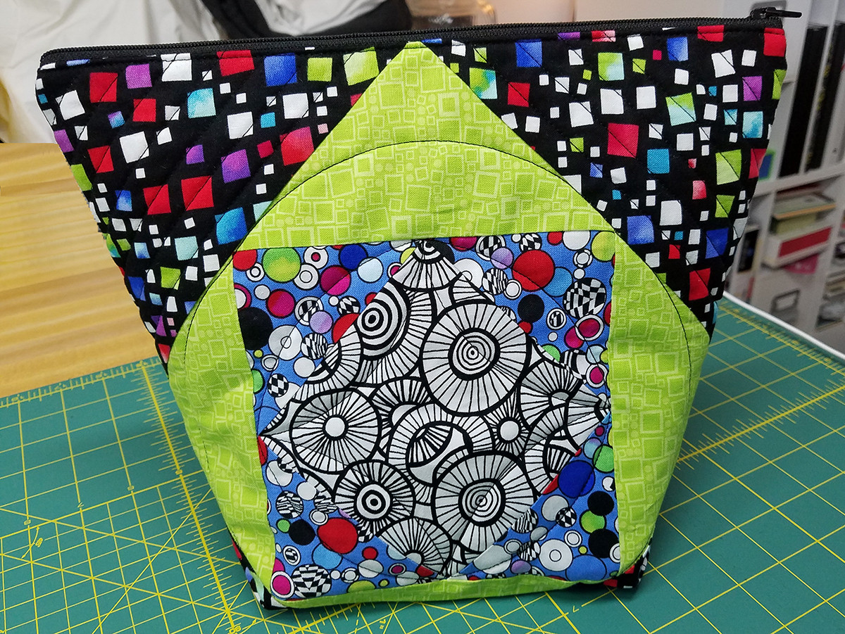 Square in a Square Zipper Bag WeAllSew