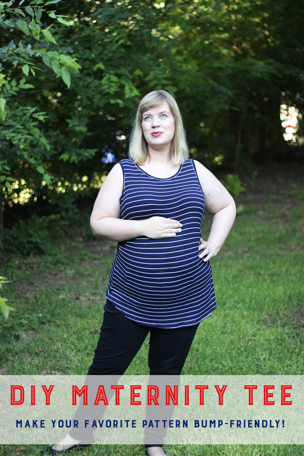 Quick and Easy Maternity Shirt Tutorial and a Pregnancy Update