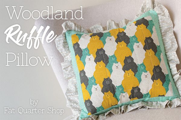 Woodland Ruffle pillow