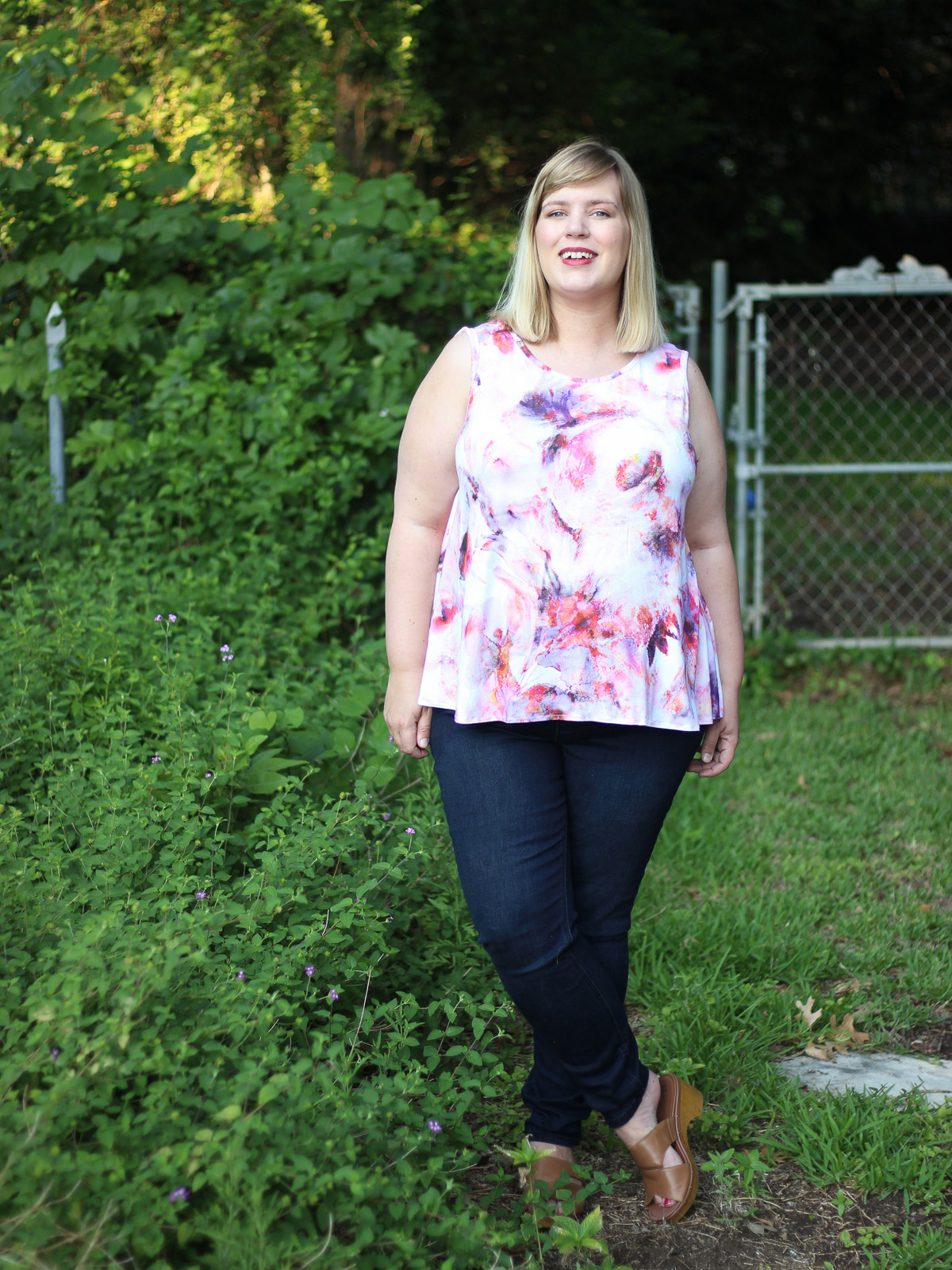 Peplum Tank Sewing Tutorial Using a Shirt as a Pattern