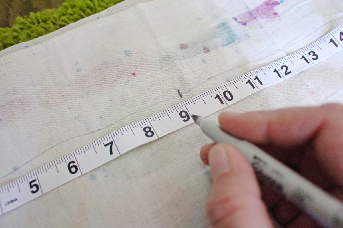 step seven: measure and mark for A