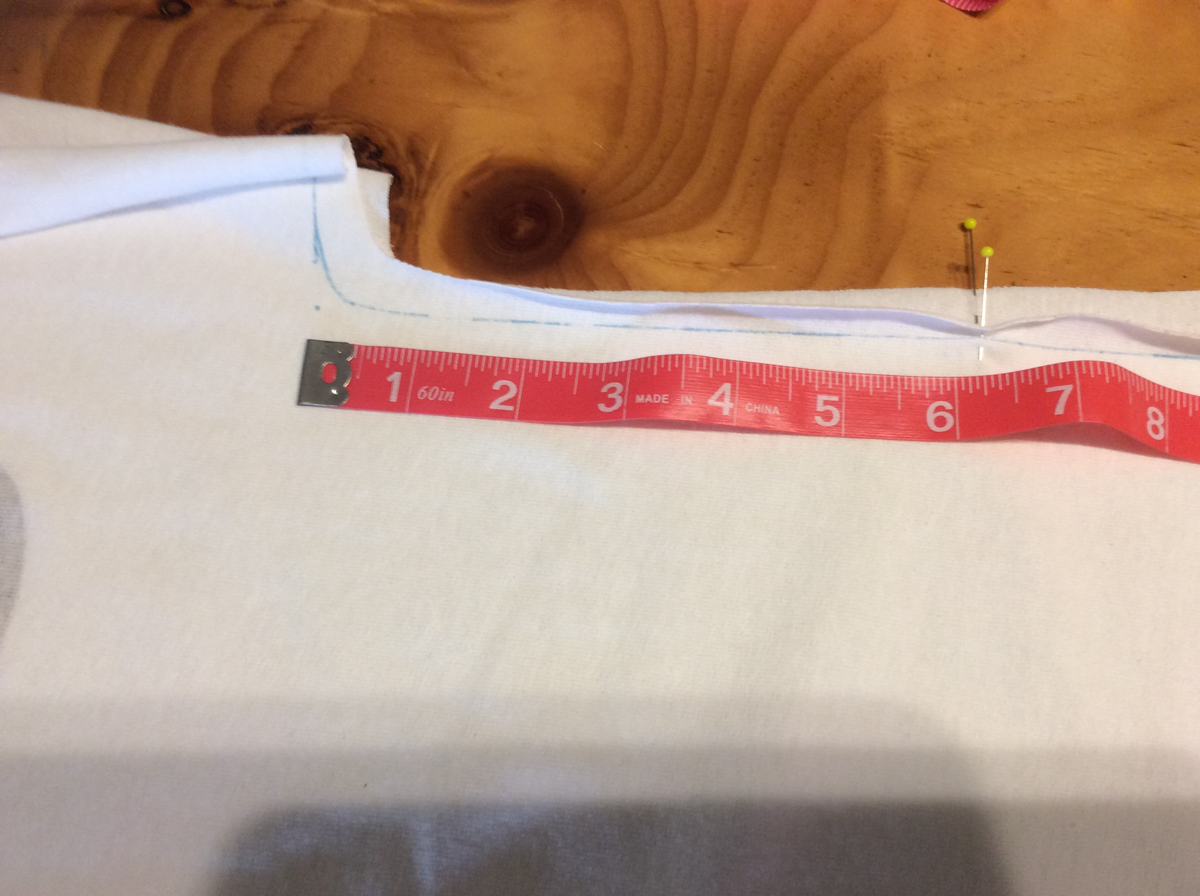 T-shirt Tunic Tutorial-Sleeve measurements