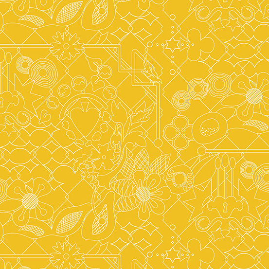 Fabric A - Yellow
