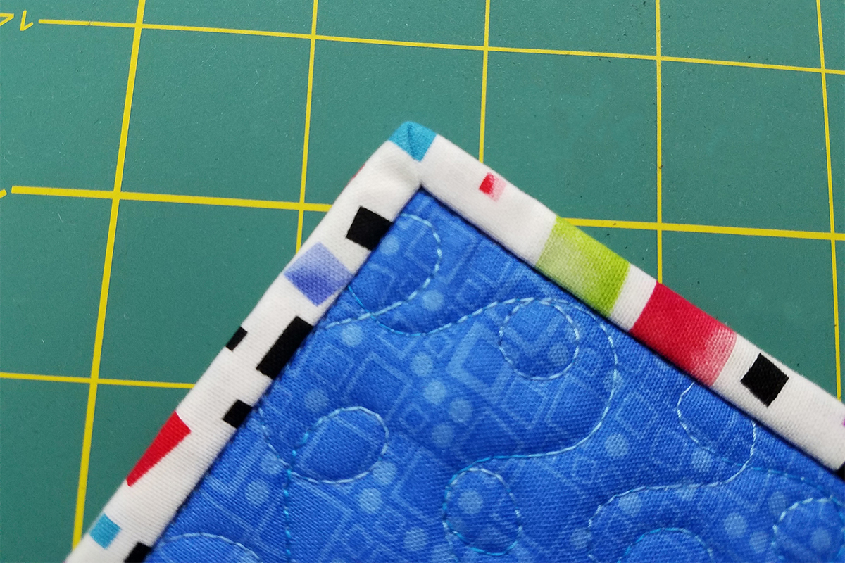 Right side of binding