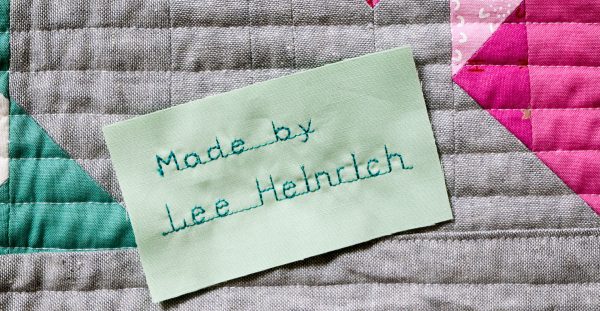 Learn how to label your quilt with WeAllSew