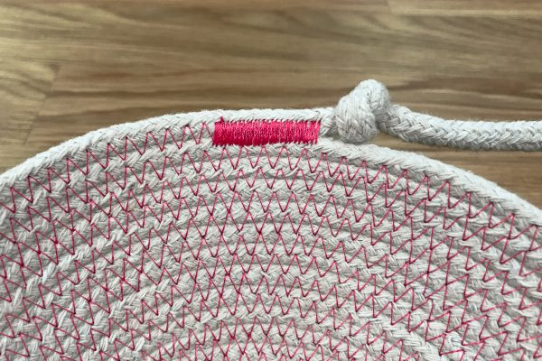 Rope Bowl Tutorial: finishing