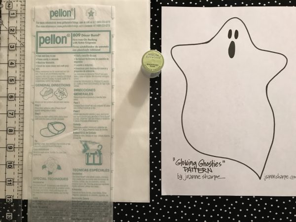 Glow in the dark Ghosties tutorial - tracing