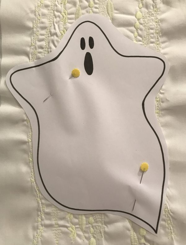 Glow in the dark ghostie tutorial - pinning