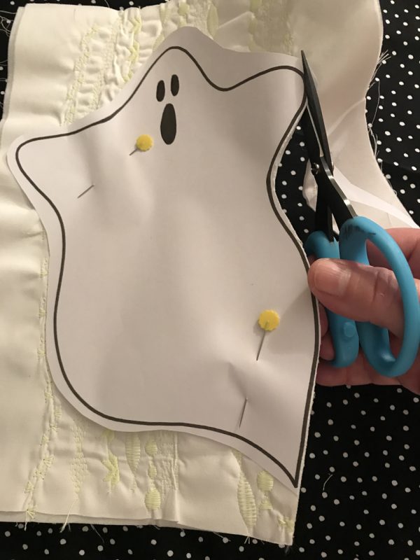 Glow in the dark ghostie tutorial - cutting