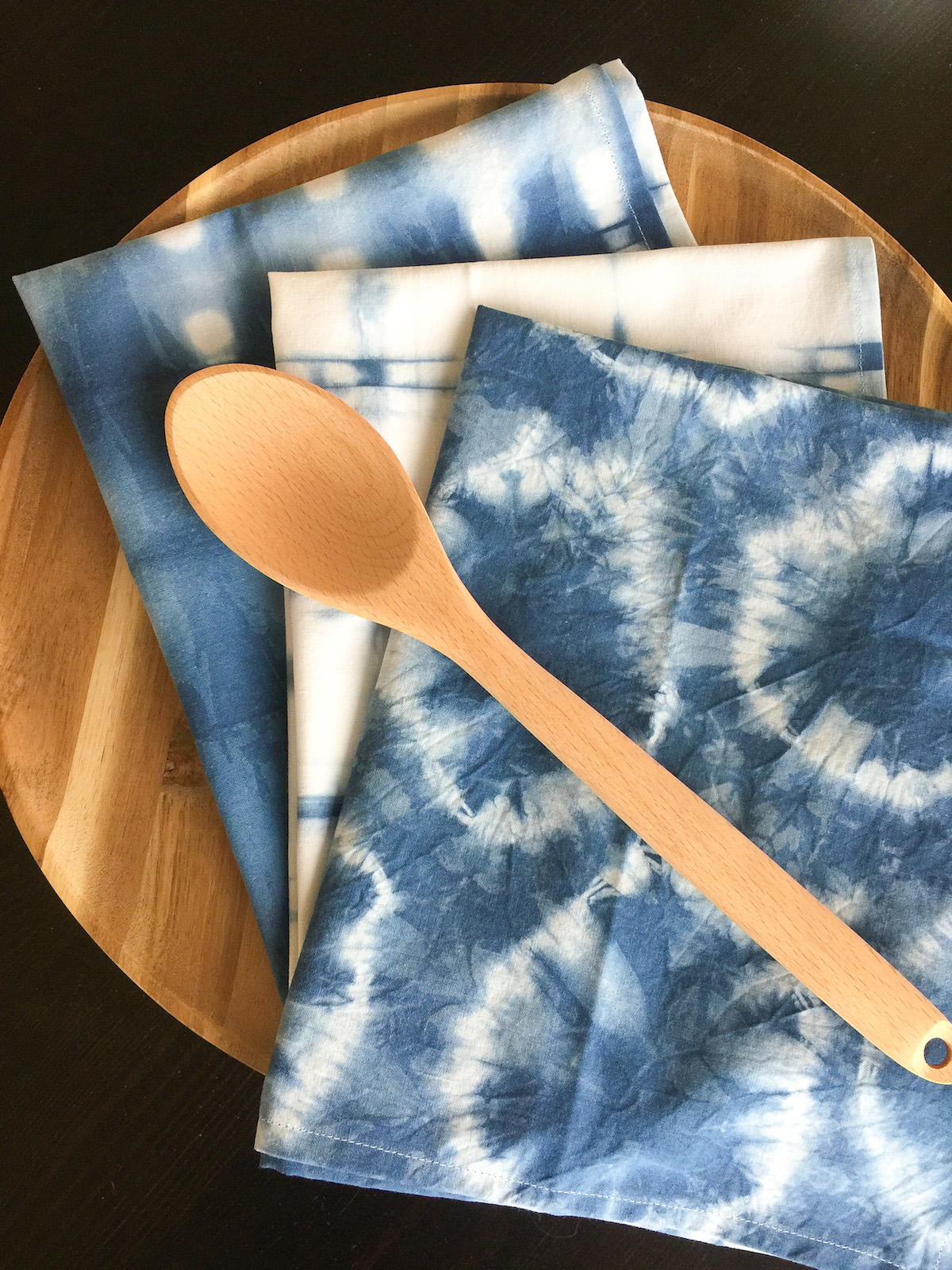 How to make Shibori Indigo Dyed Tea Towels WeAllSew