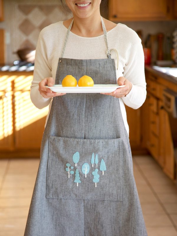 Apron When Mom is Cooking, Kitchen Apron With Three-section Pocket