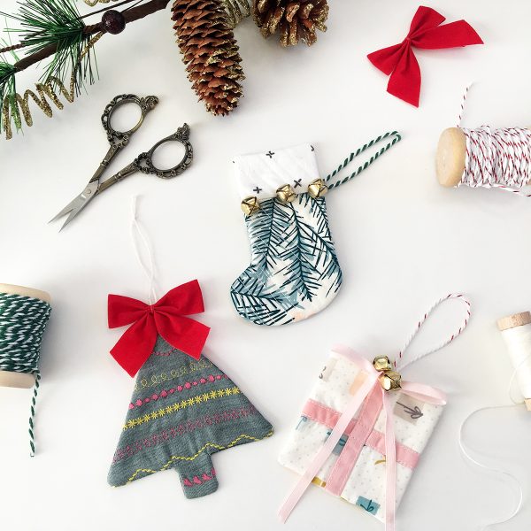 Fabric Christmas Ornaments BUNDLE Sewing Patterns & Video Tutorials PDF  Easy DIY Holiday Decor Gift to Sew Beginners Sewing Project 