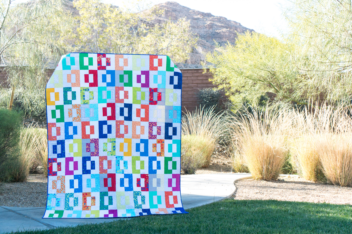 Modern Puzzle Free Quilt Pattern by Christa Watson