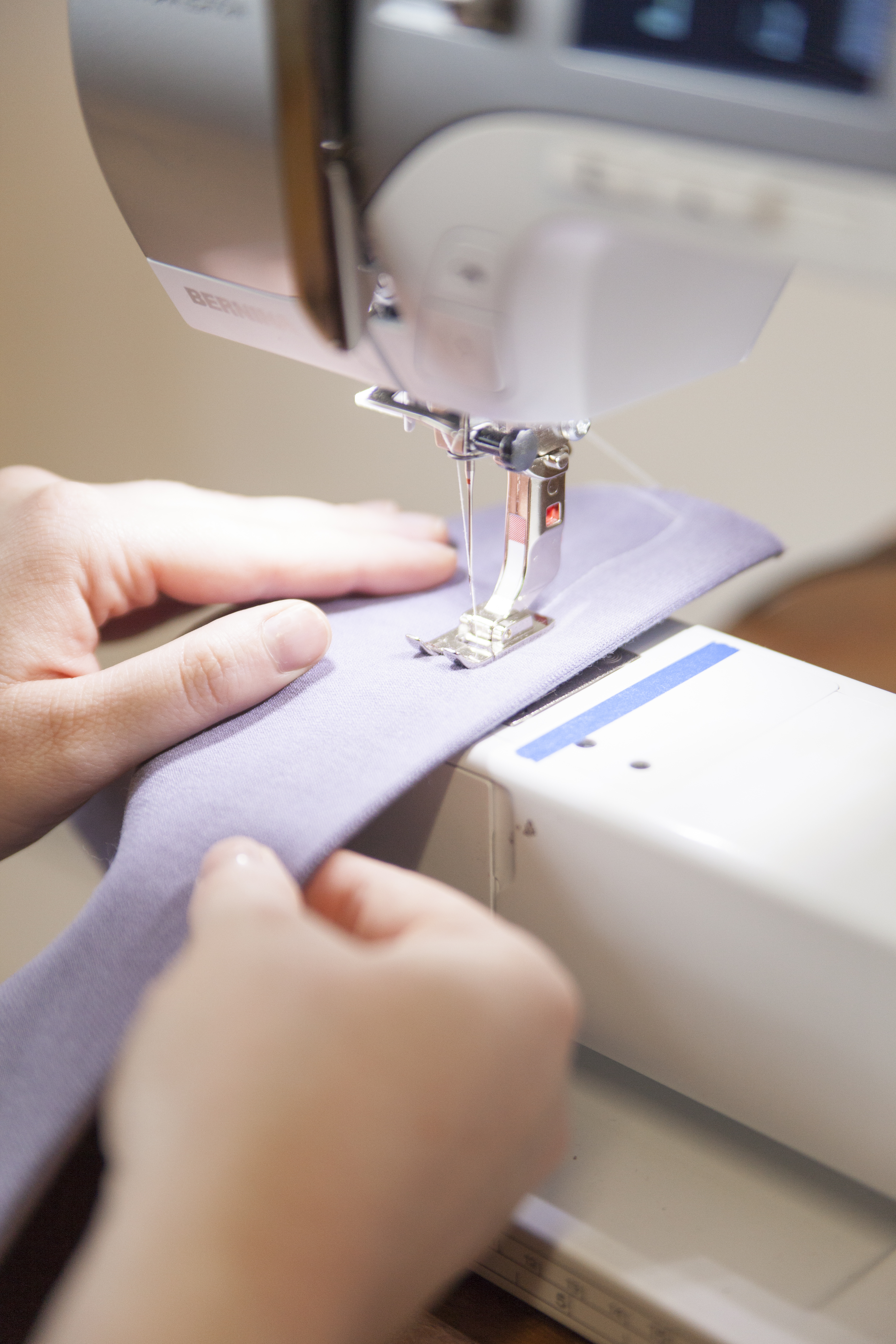 sewing with knits on a BERNINA sewing machine