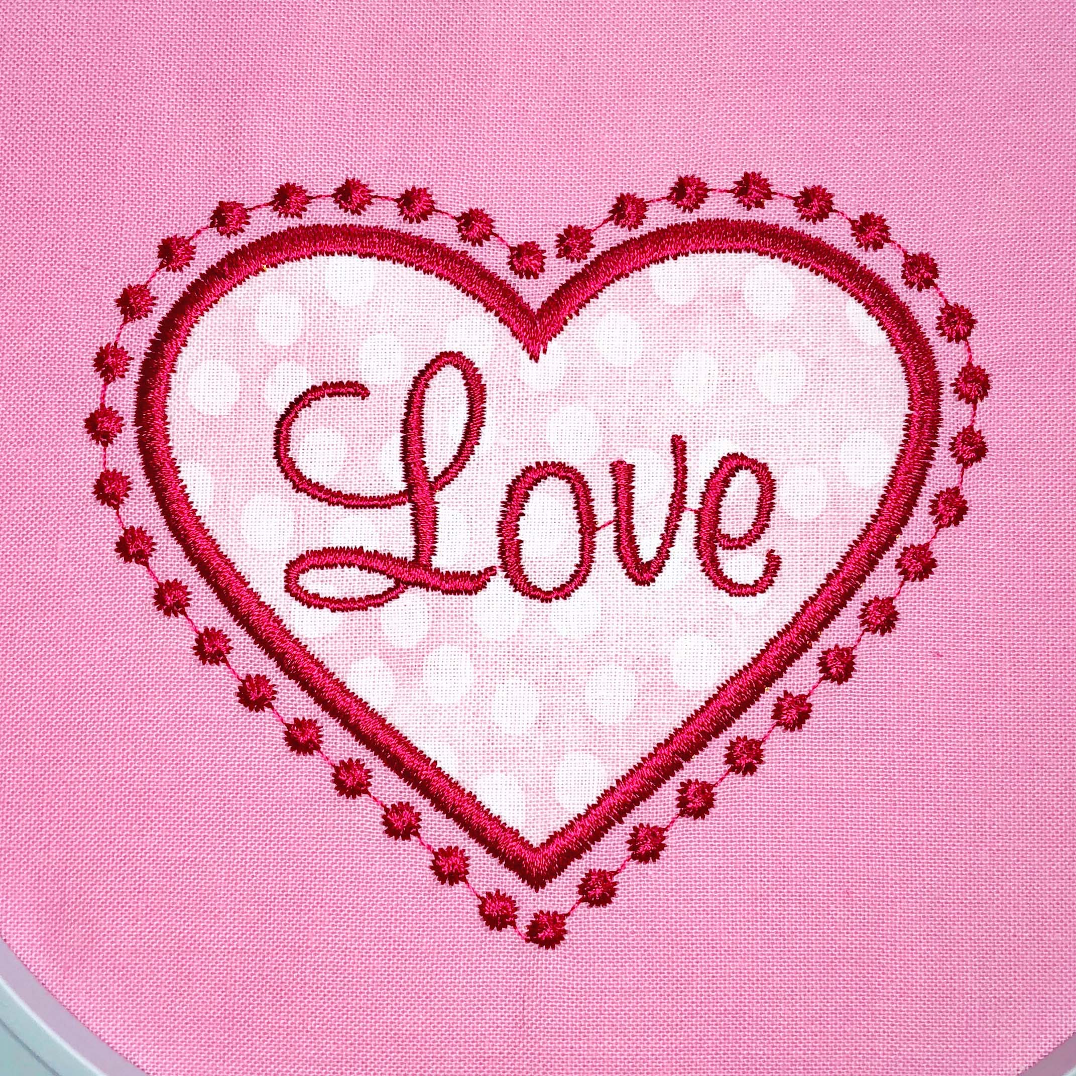 Heart Embroidery design