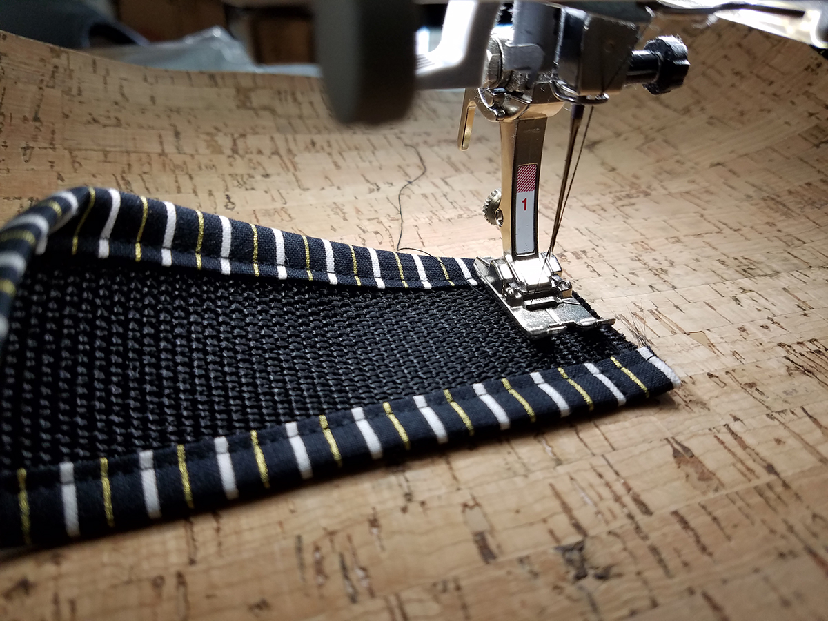 Odd Fellows Chain Tote - stitching handles